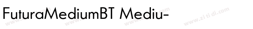 FuturaMediumBT Mediu字体转换